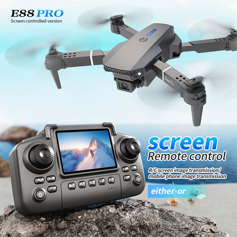 Профессиональный дрон E88 PRO  – обзор и цена Drone Camera Hd