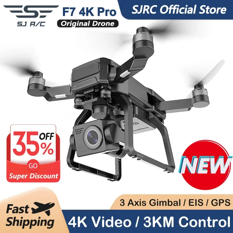 SJRC F7 4K PRO Камера Дрон GPS – обзор и цена Drone Camera Professional