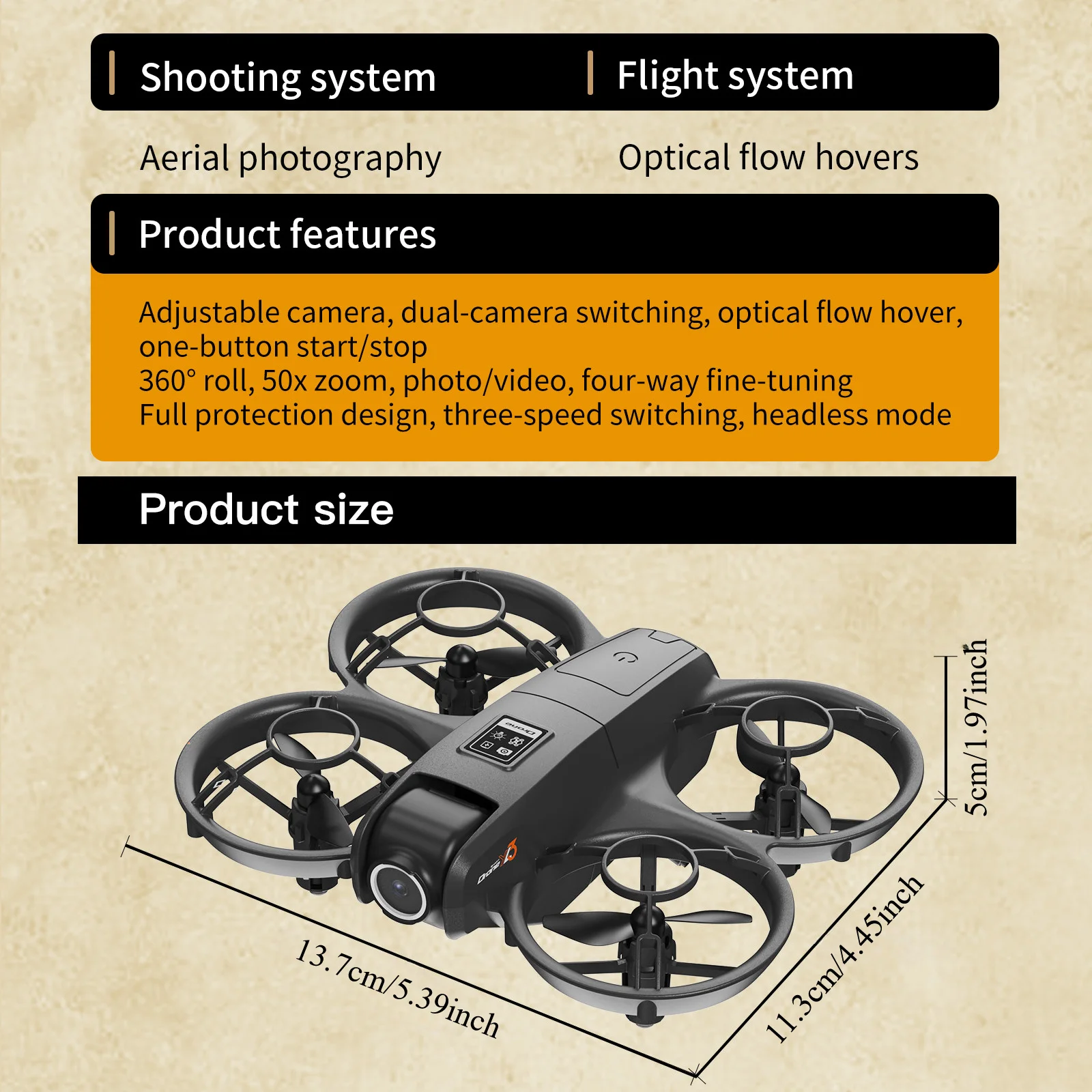 Складной туристический дрон YL – обзор и цена Drone Camera 4K